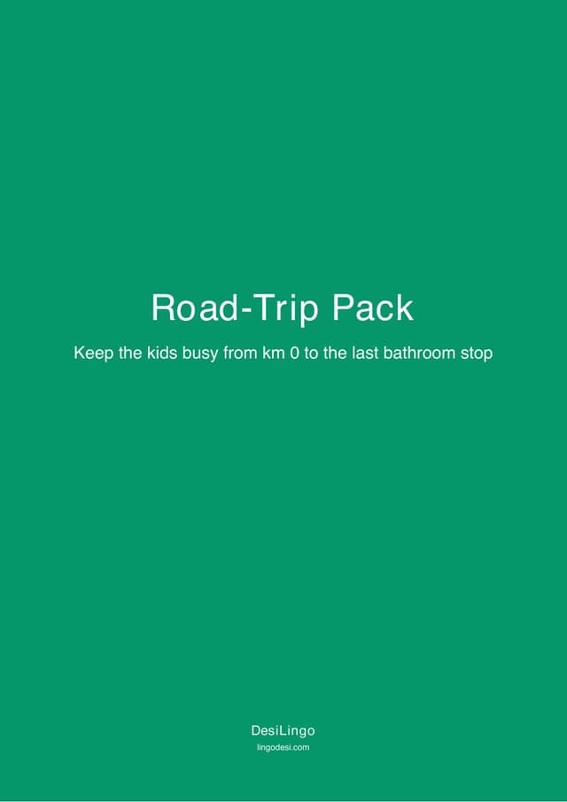 Road-Trip Pack — first-page preview