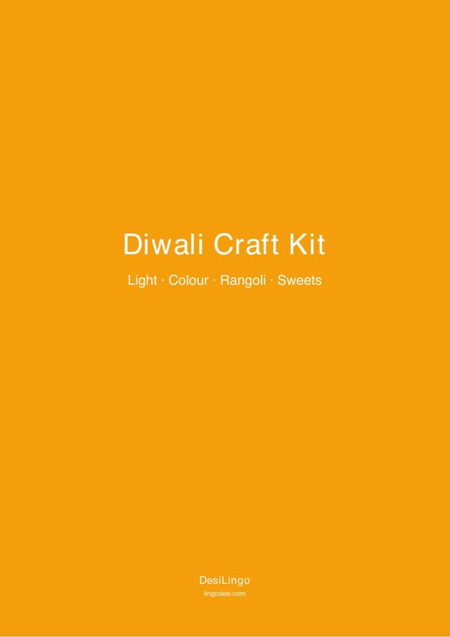 Diwali Craft Kit — first-page preview