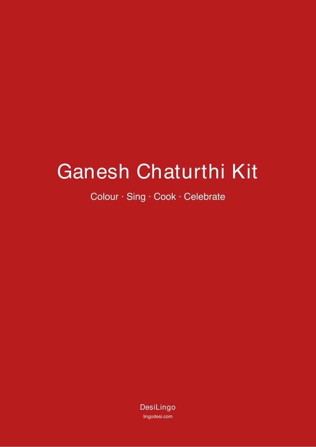 Ganesh Chaturthi Kit — first-page preview